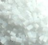 50g 5x4x2mm Milky White Tile Beads